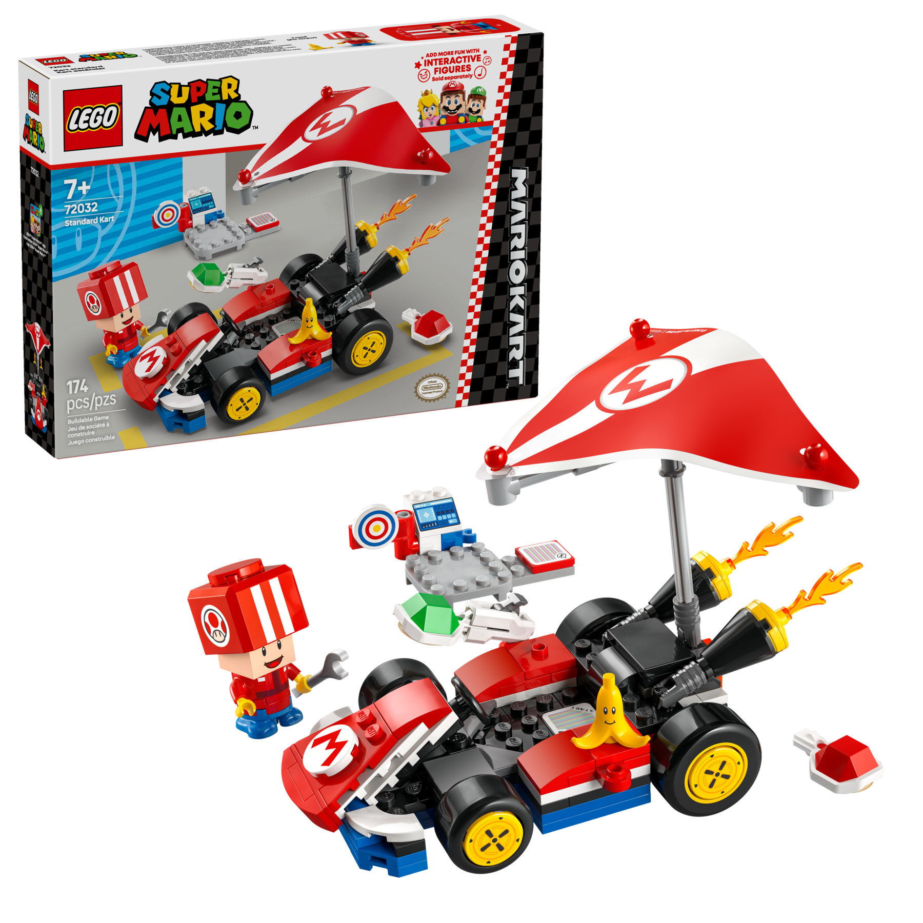 LEGO Mario Kart Standard Kit 174 pieces, imported from the UK