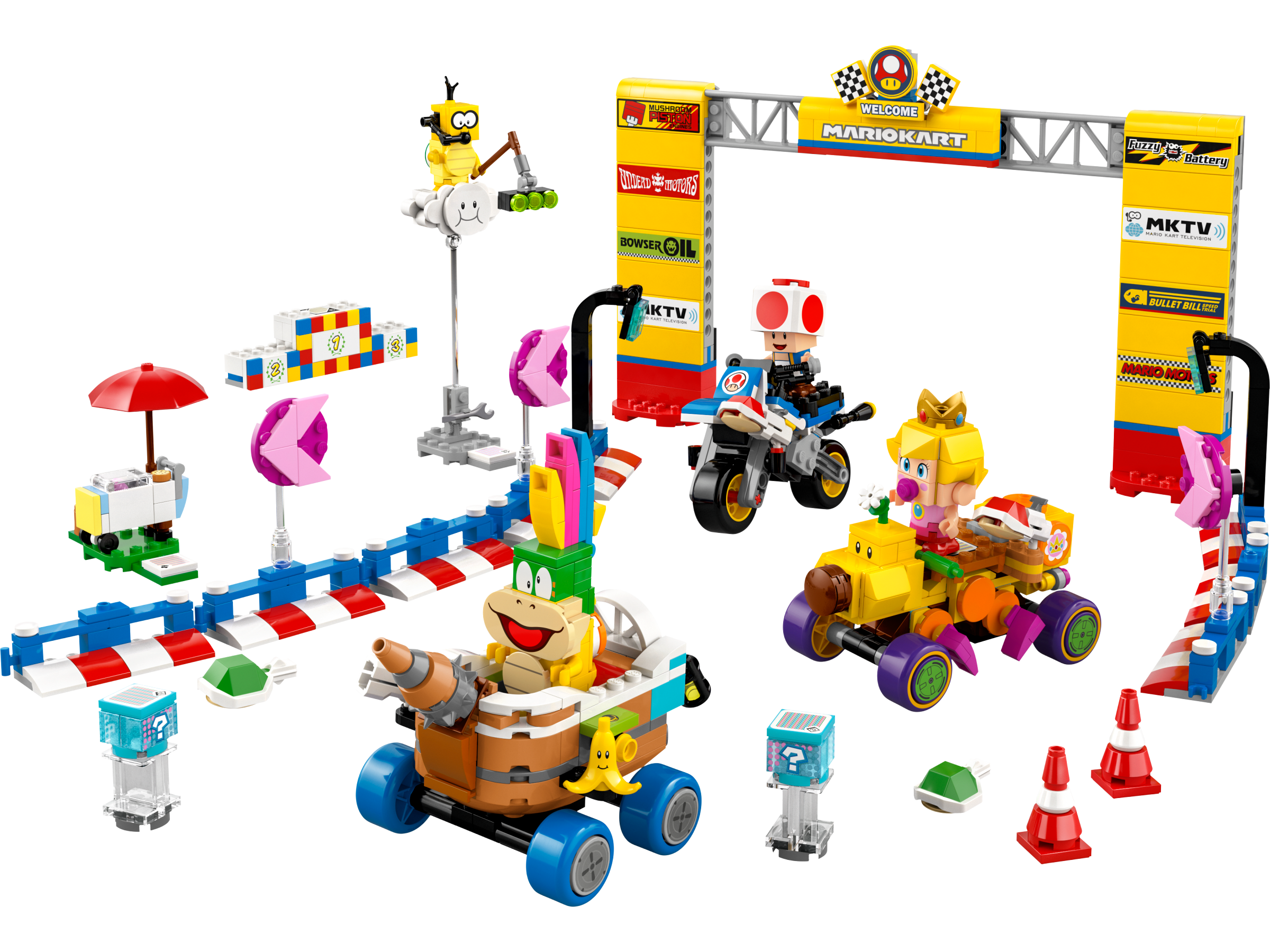 LEGO Super Mario Baby Peach racing kart set imported from the UK
