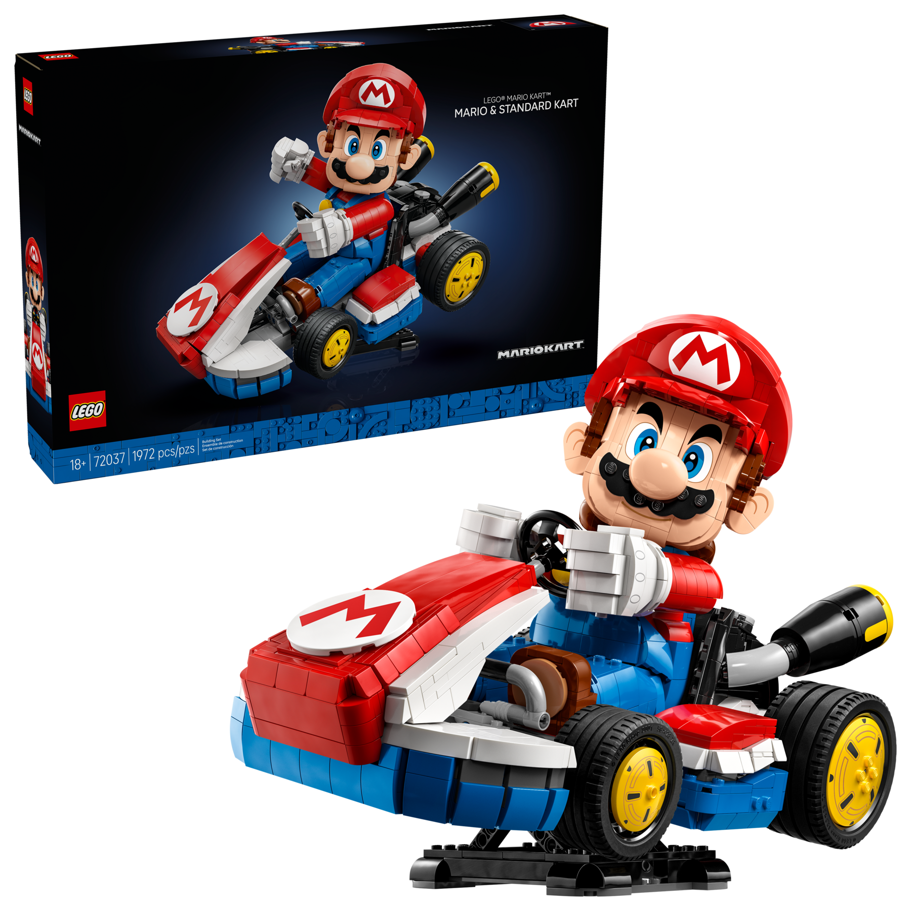 LEGO Mario Kart Standard Kart 1972-piece Display Model, imported from the UK
