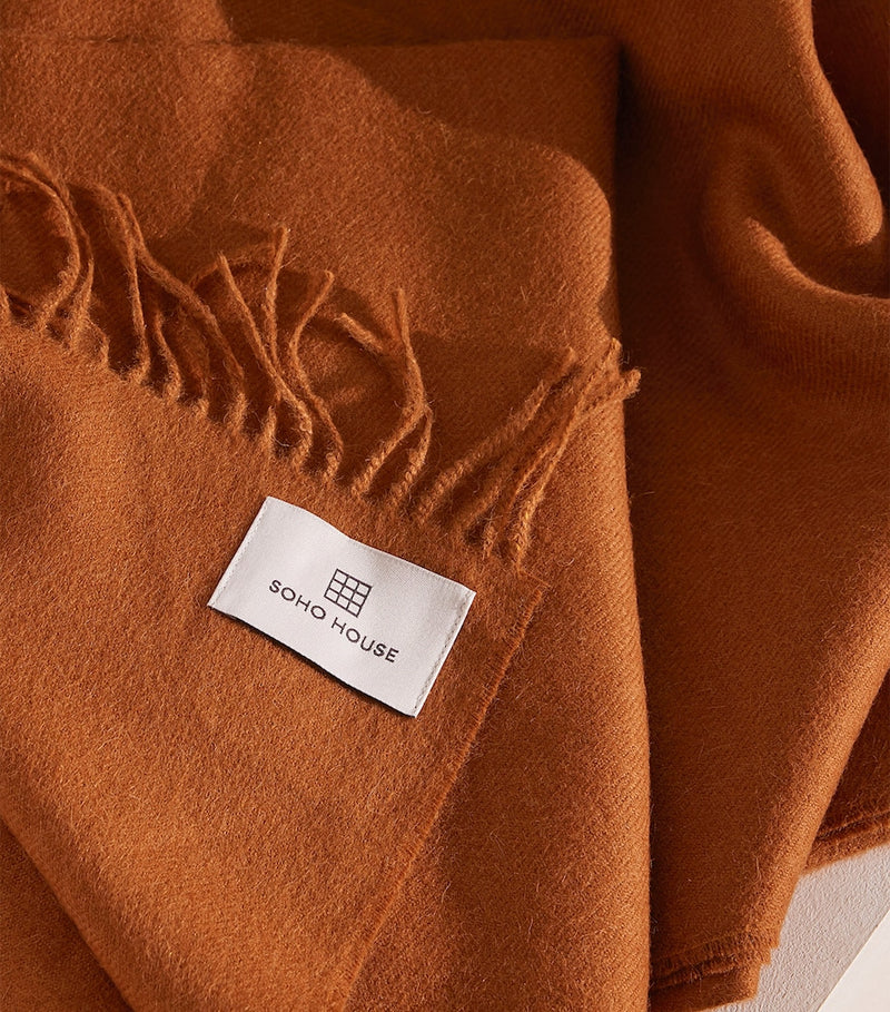 Soho Home alpaca wool Maria throw 172x130cm, UK version