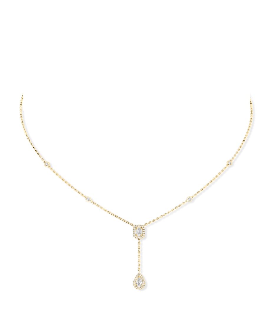 Messika My Twin yellow gold diamond necklace 0.36ct - British product