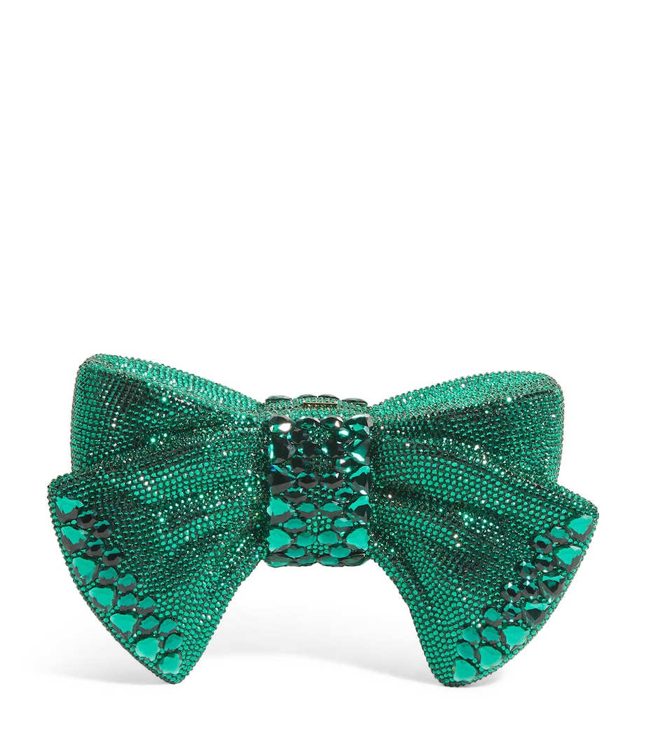 Judith Leiber Harrods bow clutch bag crystal embellished - British product