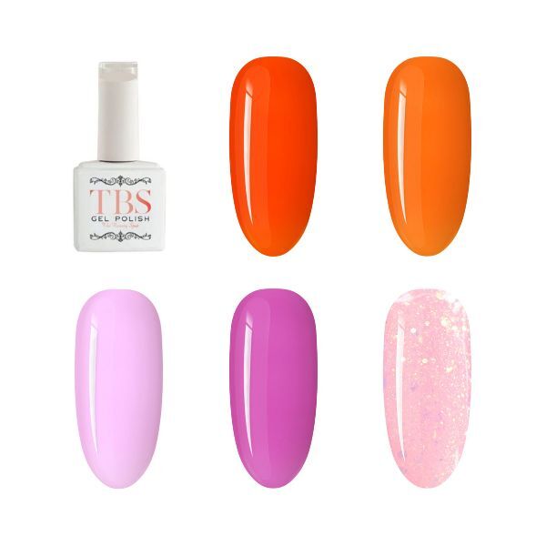 TBS Gel Polish Colour Gloss, Summer Bundle - 15ml