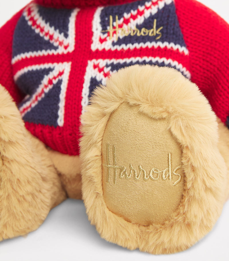 Harrods Union Jack Bear soft toy 25cm, UK version