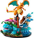 LEGO Pokémon Venusaur Charizard Blastoise building set, imported from the UK