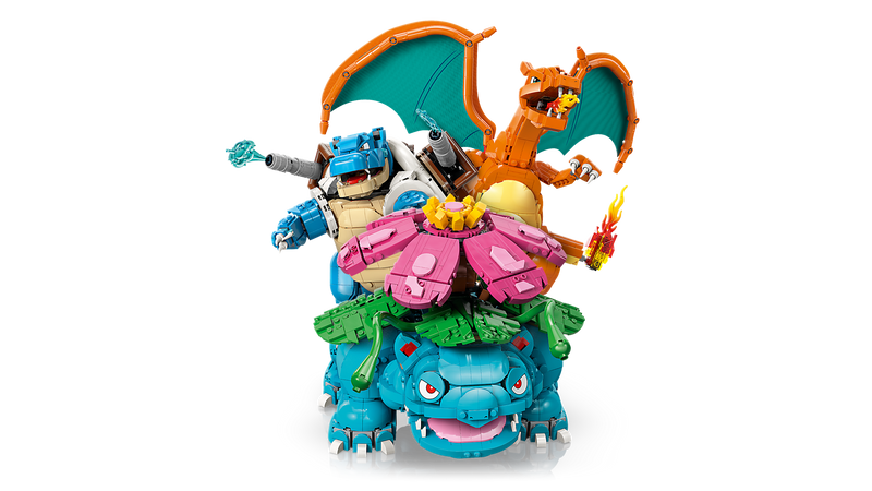LEGO Pokémon Venusaur Charizard Blastoise building set, imported from the UK