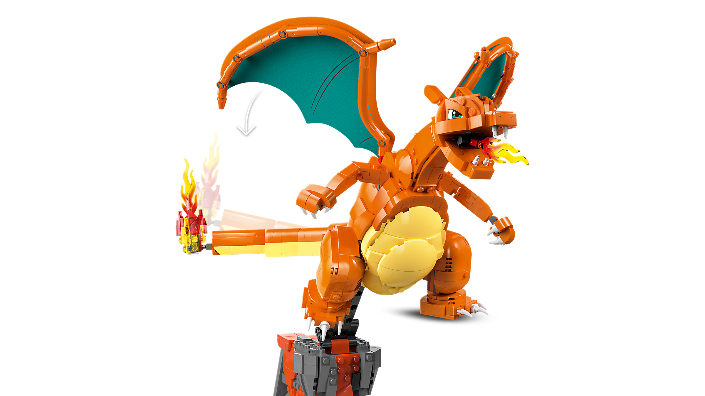 LEGO Pokémon Venusaur Charizard Blastoise building set, imported from the UK