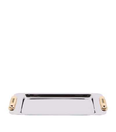 Harrods ZODIAC Small Gold-Plated Cylinder Tray for Bathroom Storage- Buy online at McGrocer