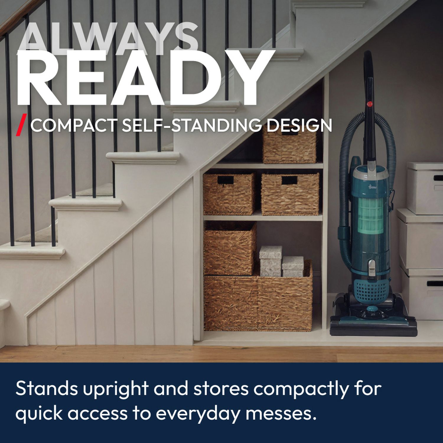 Hoover Breeze upright vacuum cleaner corded lightweight bagless, UK version