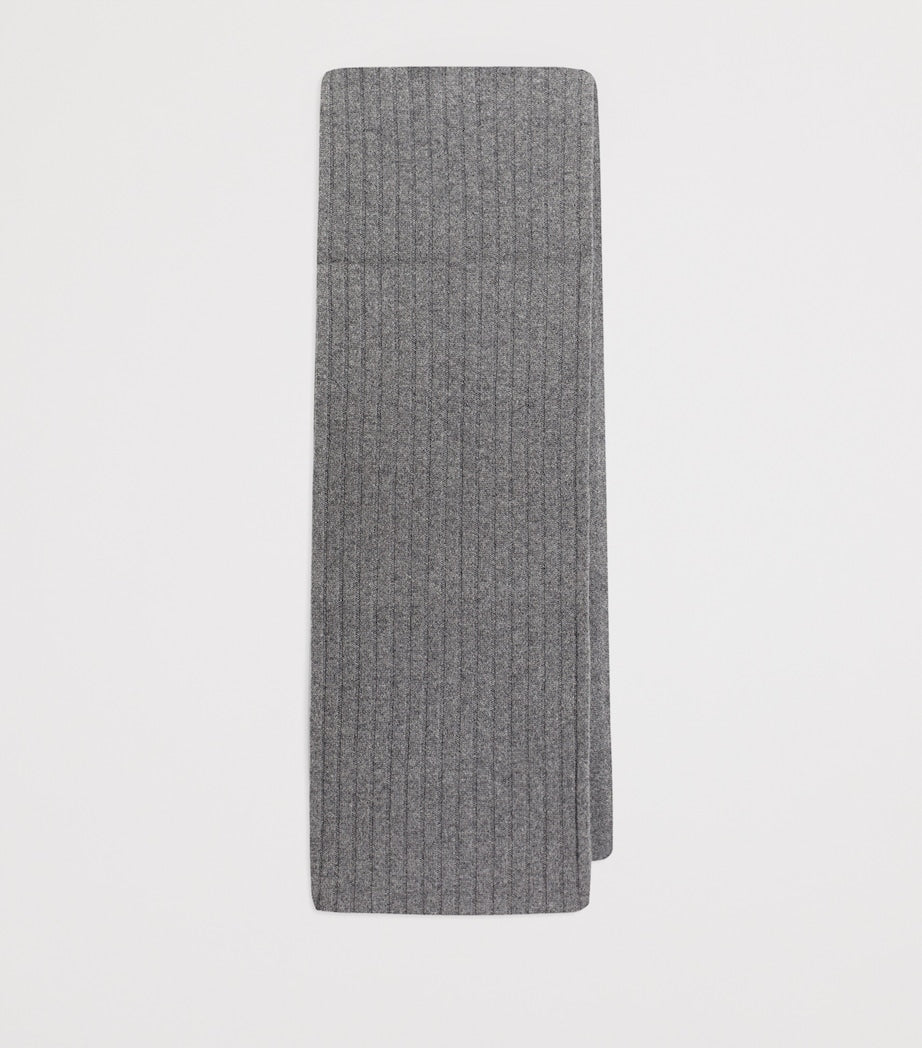 Dolce&Gabbana cashmere rib-knit scarf, imported from the UK