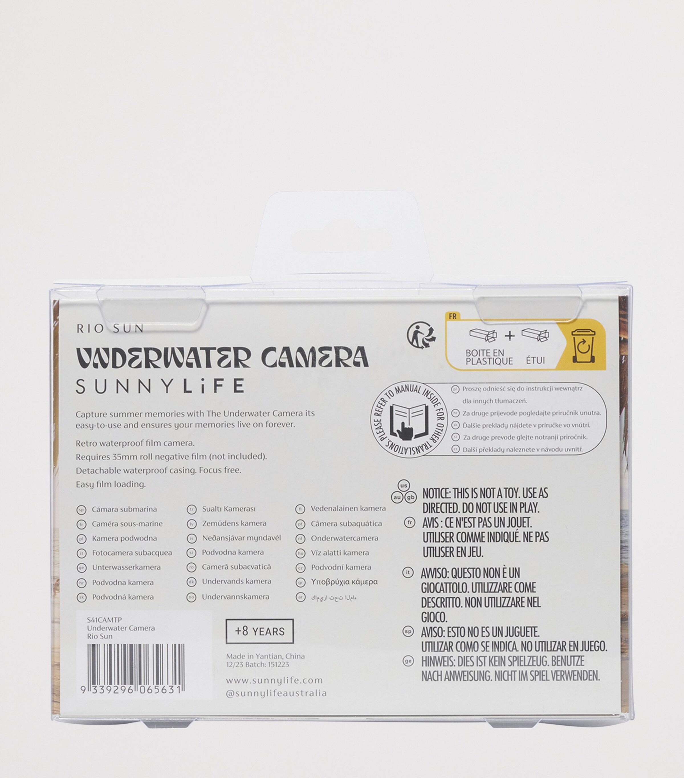 Sunnylife Kids Rio Sun underwater camera (British brand)