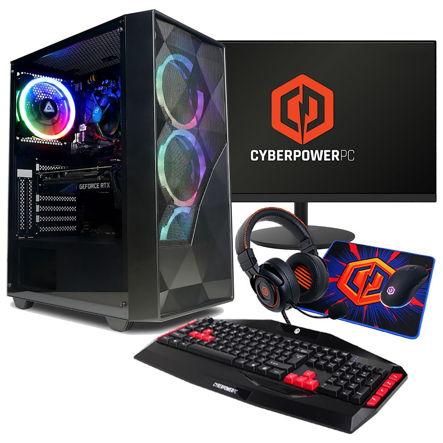 CyberPowerPC i5 16GB 1TB RTX 4060 Gaming PC Bundle