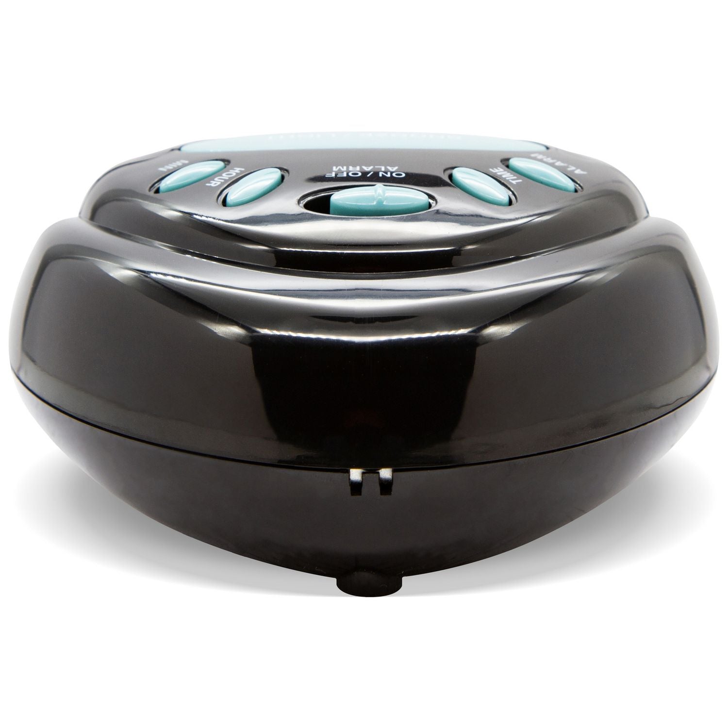 Acctim Aura LCD alarm clock black compact (British brand)