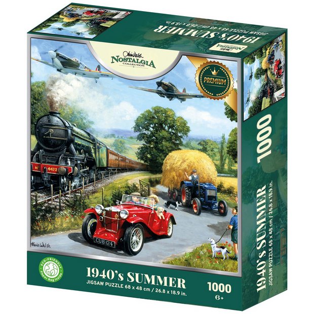Kidicraft Nostalgia 1940s Summer 1000 piece puzzle (British brand)