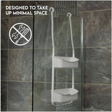 Addis 2 tier shower caddy white (British brand)