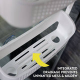 Addis 2 tier shower caddy white (British brand)