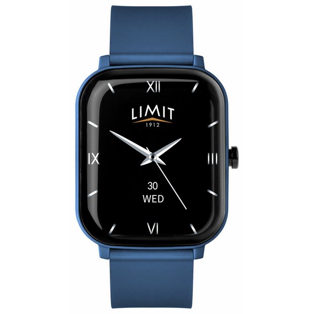 Limit smart watch blue silicone strap, UK version