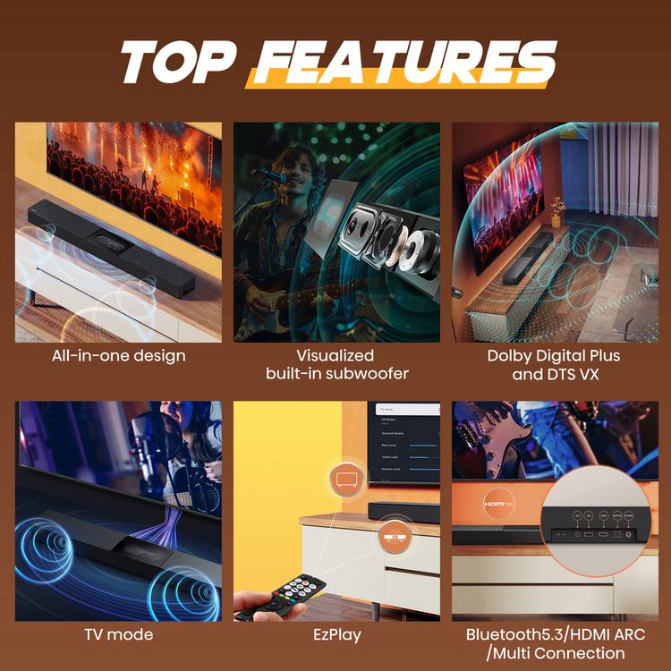 Hisense HS2000 soundbar 2.1 channel 240W, UK version