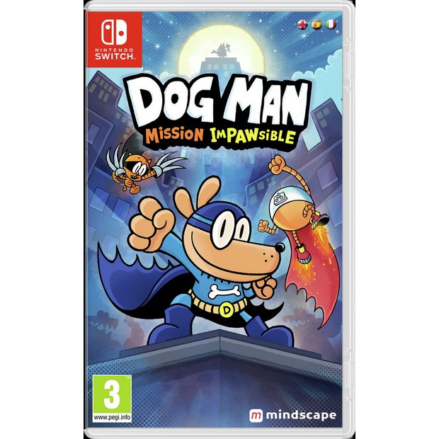 Dog Man Nintendo Switch game Mission Impawsible, imported from the UK