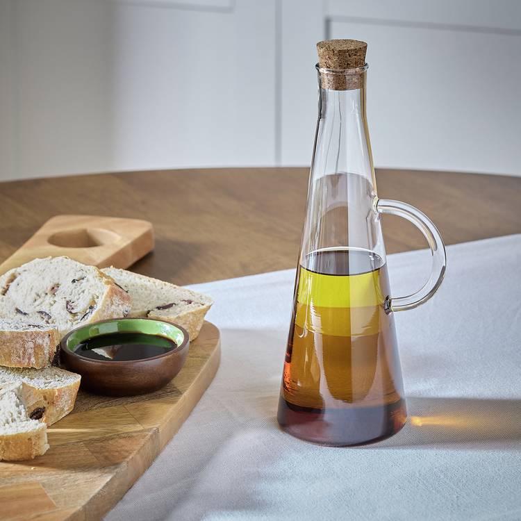 Habitat tinted glass oil pourer (British brand)