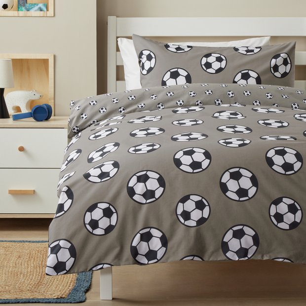Argos Home football grey bedding set single, UK version