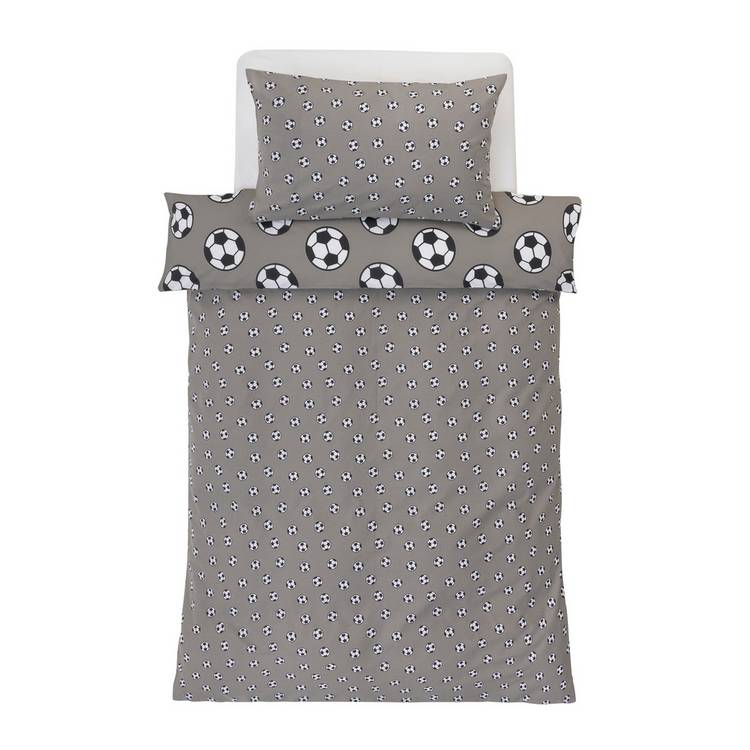 Argos Home football grey bedding set single, UK version