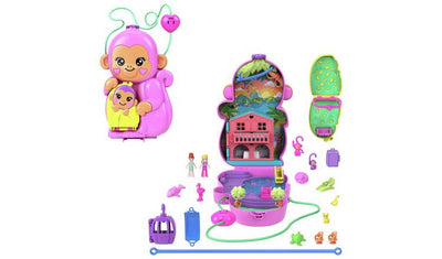Argos Polly Pocket Momma Monkey & Baby Mini Doll Playset 20cm- Buy online at McGrocer