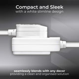 Masterplug 1 socket 8m extension lead, imported from the UK