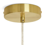 Habitat ribbed ombre glass pendant light orange - British product