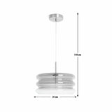 Habitat ribbed ombre glass pendant light orange - British product