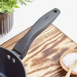 Tower Diamo 3-piece saucepan set black - British product