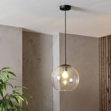 Habitat Coleman pendant light matte black, imported from the UK