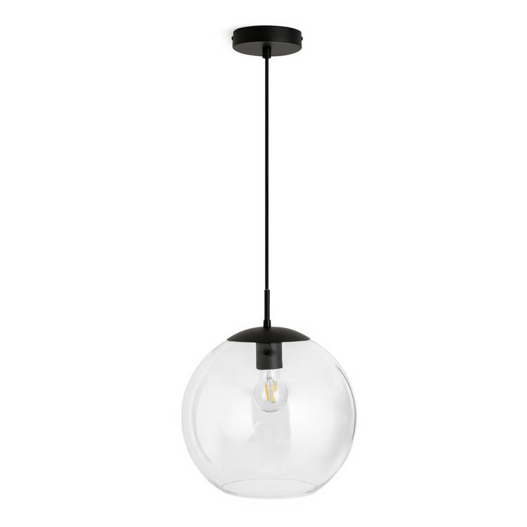 Habitat Coleman pendant light matte black, imported from the UK