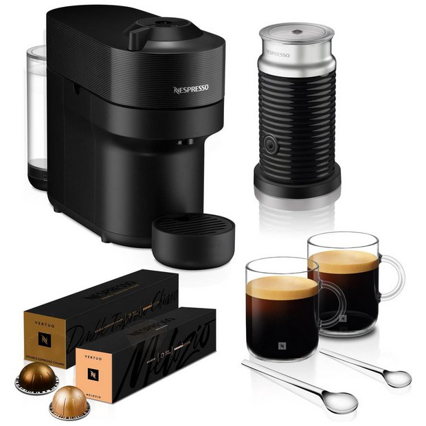 Nespresso Vertuo Pop Barista Bundle coffee machine with Aeroccino, UK version