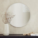 Home Essentials white round mirror 70x70cm (British brand)