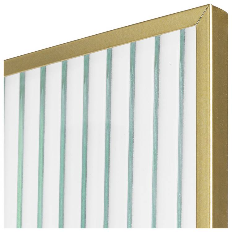 Habitat gold reeded glass picture frame 5x7 inches - British product