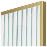 Habitat gold reeded glass picture frame 5x7 inches - British product