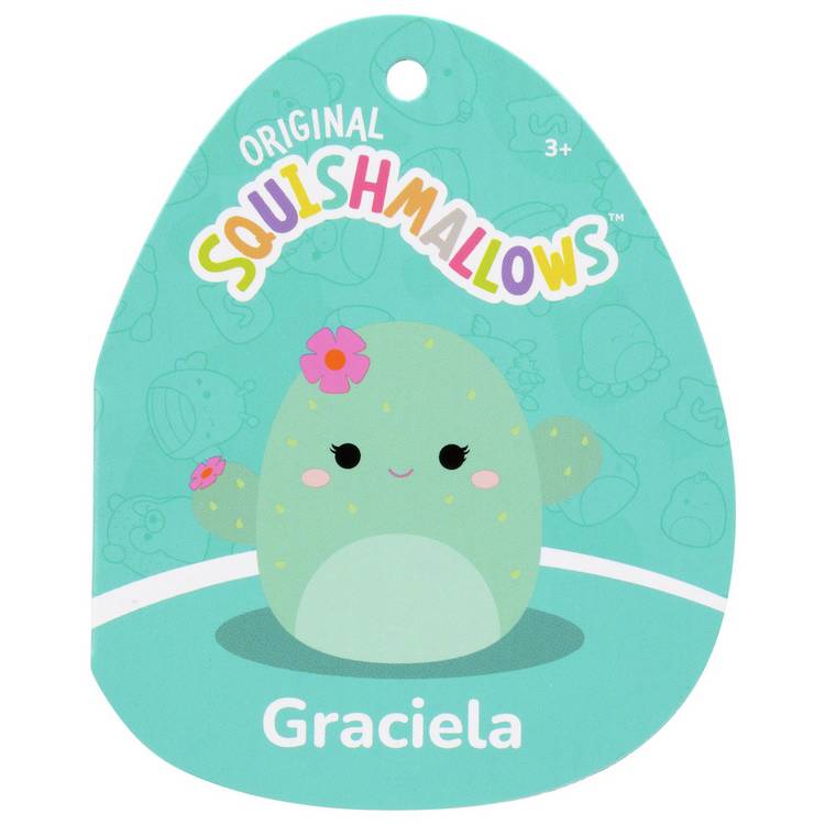 Squishmallows Graciela mint barrel cactus plush 7.5 inch, UK version