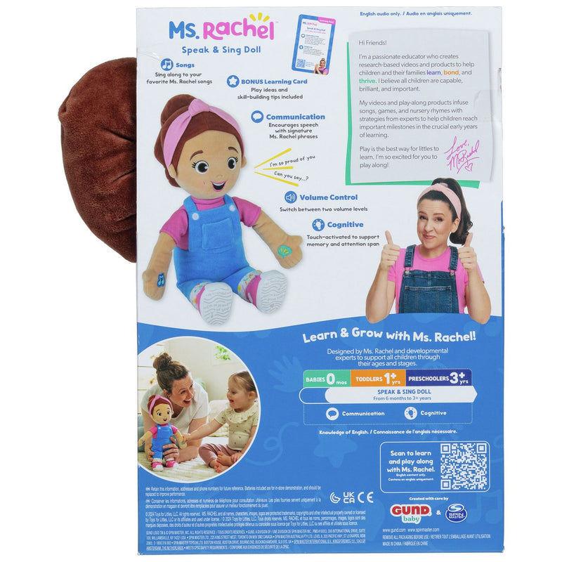Ms. Rachel Speak And Sing Doll, UK version