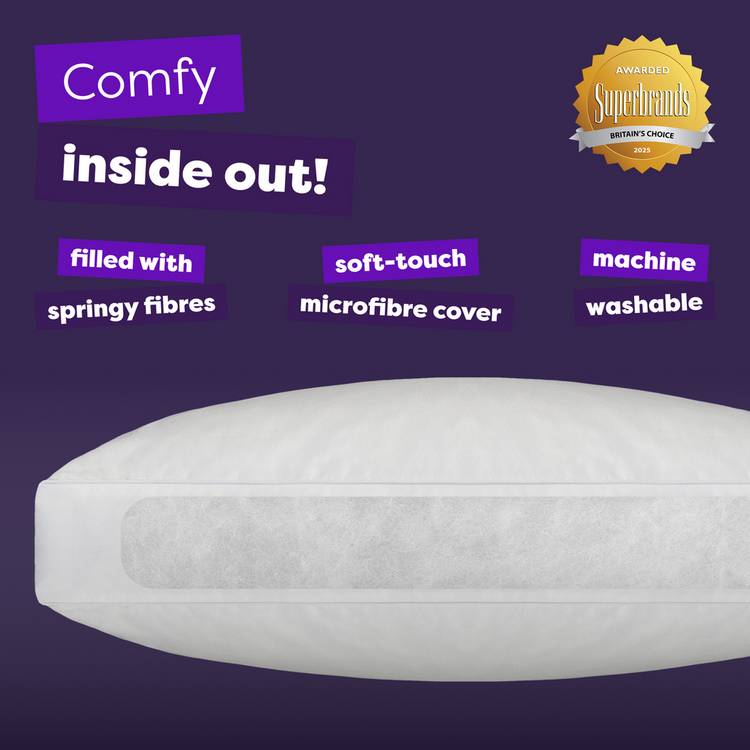 Slumberdown box edge firm pillow 74x48cm, UK version