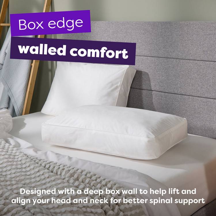Slumberdown box edge firm pillow 74x48cm, UK version