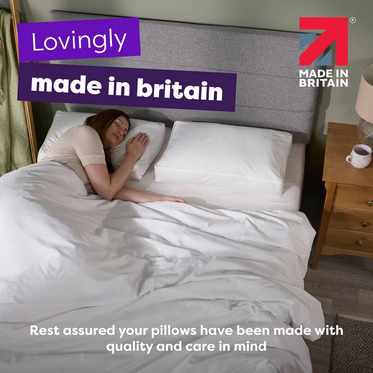Slumberdown box edge firm pillow 74x48cm, UK version