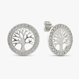 Revere Tree of Life stud earrings 14.9mm, imported from the UK