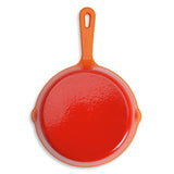 Habitat cast iron frying pan orange 19.5cm, imported from the UK