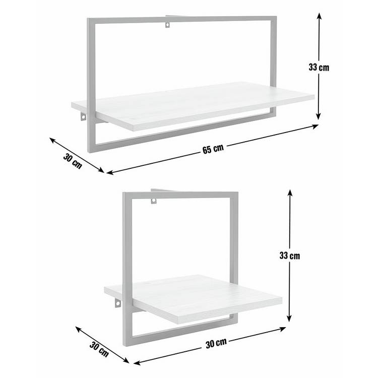 Argos Home Loft Living metal shelves set of 2, imported from the UK