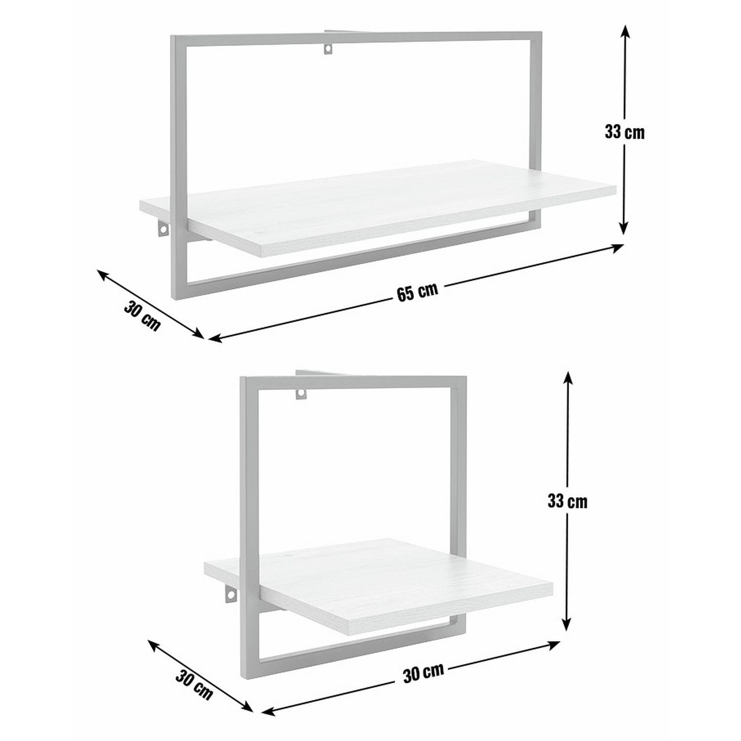 Argos Home Loft Living metal shelves set of 2, imported from the UK