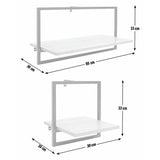 Argos Home Loft Living metal shelves set of 2, imported from the UK