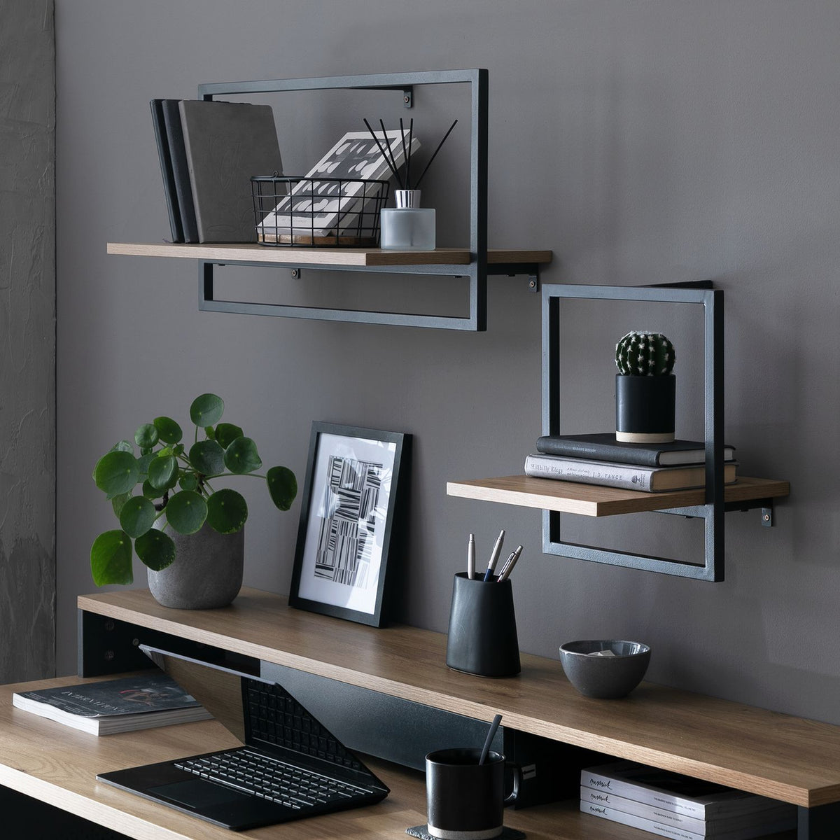Argos Home Loft Living metal shelves set of 2, imported from the UK