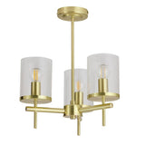 Argos Home brass glass ceiling uplighter (British brand)