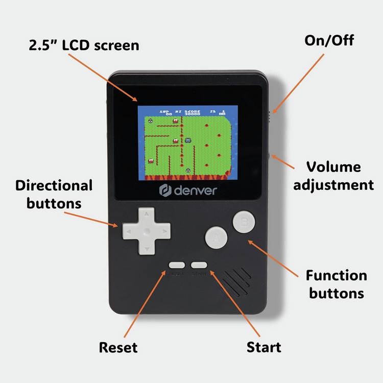 Denver handheld gaming console GMP-290 black, UK version